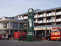 replica old clock and building from 2008 close to the harbour