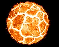 Exploding planet (artist's impression).