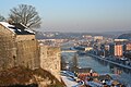 The citadel, the Meuse River and the Walloon Parliament.