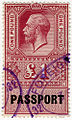 British passport stamp 1910-36