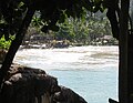 Highest peak of water during the tsunami at Kato Noi Beach during 2004 tsunami