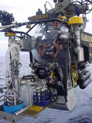 July 11: Harbor Branch Oceanographic Institution's submersible Johnson SeaLink.