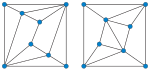 Isospectral enneahedra