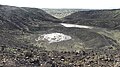 Interior of Amboy Crater, Mojave Desert, California.