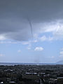 Terracina (Lazio, Italia), piccola tromba d'aria marina (tornado sul mare) davanti la città l'11 agosto 2006