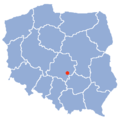 Location of Sulejów in Poland