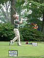 Richard S. Johnson teeing off the first hole of the Congressional Country Club's Blue Course during the Earl Woods Memorial Pro-Am prior to the 2007 AT&T National tournament.