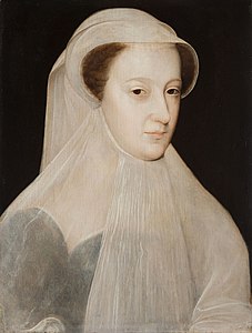 Mary QoS c. 1559-60 deuil blanc [Royal Collection]