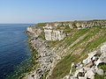 Portland's cliffs and quarries, England.