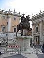 Replica of Marcus Aurelius statue on Piazza del Campidoglio, Rome