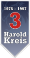 Banner in honour of Harold Kreis