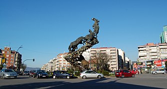 A praza de España.