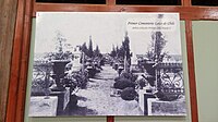 Fotografía del primer cementerio laico de la ciudad de Caldera, en el Centro Cultural Estación Caldera correspondiente al archivo privado de Sofía Sayago.