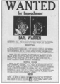 A call for the impeachment of Supreme Court Justice Earl Warren