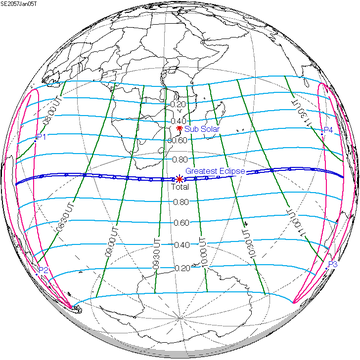 Solar eclipse of January 5, 2057