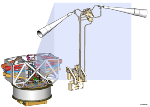 Illustration of the Wilkinson Microwave Anisotropy Probe spacecraft receivers