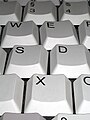 Keyboard German Closeup; Deutsch: deutsche Tastatur