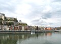 the Meuse River, the citadel and the walloon Parliament.