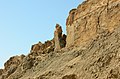 Mount Sodom, Israel, showing the so-called "Lot's Wife" pillar.