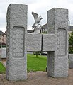 H-Block Monument in the Free Derry area of the Bogside, Derry; in memory of the hunger strikers in the H-Block of Long Kesh prison in 1981.