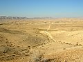 ‎Center of Makhtesh Gadol, Negev, Israel.