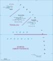 Map of Tokelau including the claimed Swains island (part of American Samoa)