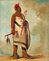 Shonka Sabe (Black Dog). Chief of the Hunkah division of the Osage tribe. 1834