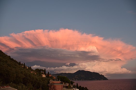 A particular sunset, Genoa, Italy September 2017