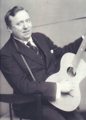 English: Birger Sjöberg (1885-1929), singer-songwriter from Vänersborg.