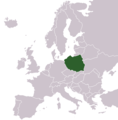 Location map of Poland in Europe