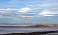 Lenticular clouds over Soda Lake, Mojave Desert, California.