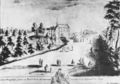 North-western aspect, pen drawing by Renier Roidkin, 1726