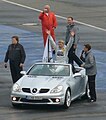 With Mika Häkkinen at DTM presentation, Hockenheimring 2005