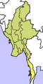 Location of Tanintharyi(Tenasserim) Division