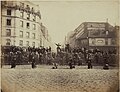 A barricade in the Paris Commune, March 18, 1871