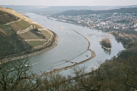 Ehrenfels Castle and the Binger Loch