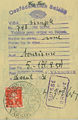 Swiss visa issued 1931 paid using 5 CHF revenue stamp