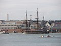 The Götheborg being towed into harbour