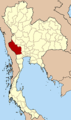 Location of Kanchanaburi province