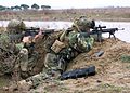 Marines with SAM-Rs during an exercise in Albania.