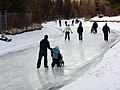 * Nomination Ice skating on frozen River in Calgary, Bowness park by User:Mehran. --Nevit Dilmen 17:51, 14 April 2008 (UTC) * Decline People are dark (too much contrast perhaps ?). DOF is quite short -- Stephanemartin 10:21, 19 April 2008 (UTC)