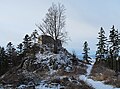 Čeština: Zřícenina Pustý hrádek nedaleko hradu Kašperk a města Kašperské Hory; území přírodního parku Kašperská vrchovina, okres Klatovy - ČR English: Ruins of the Pustý hrádek near Kašperk Castle and Kašperské Hory; nature park Kašperská vrchovina, Klatovy District in Czech Republic