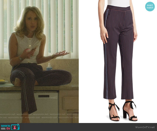 Veronica’s striped pants on Dirty John