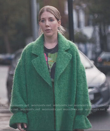 Katherine's green wool coat on The Duchess