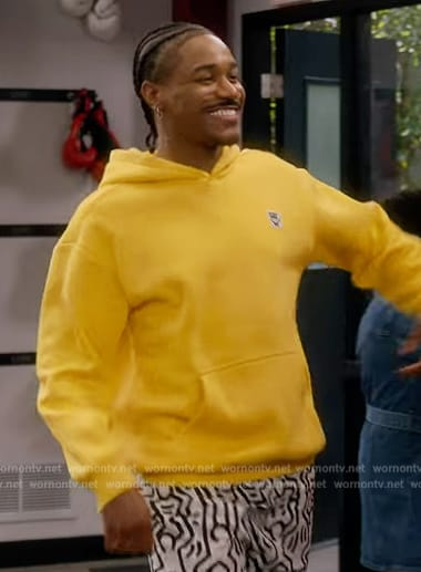 Yellow hoodie on The Upshaws