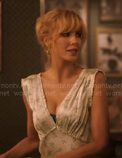 Beth’s floral satin dress on Yellowstone