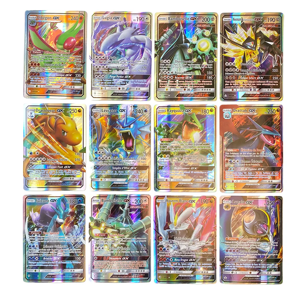 50-360Pcs French Pokemon Cards VStar TAG TEAM GX V MAX VMAX Shining ...