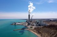 Oak Creek power plants. Photo by Coburn Dukehart/Wisconsin Watch.