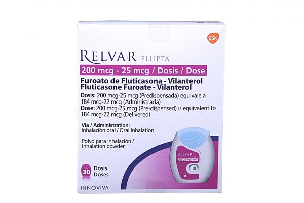 Relvar Ellipta 200/25 mcg * 30 dosis