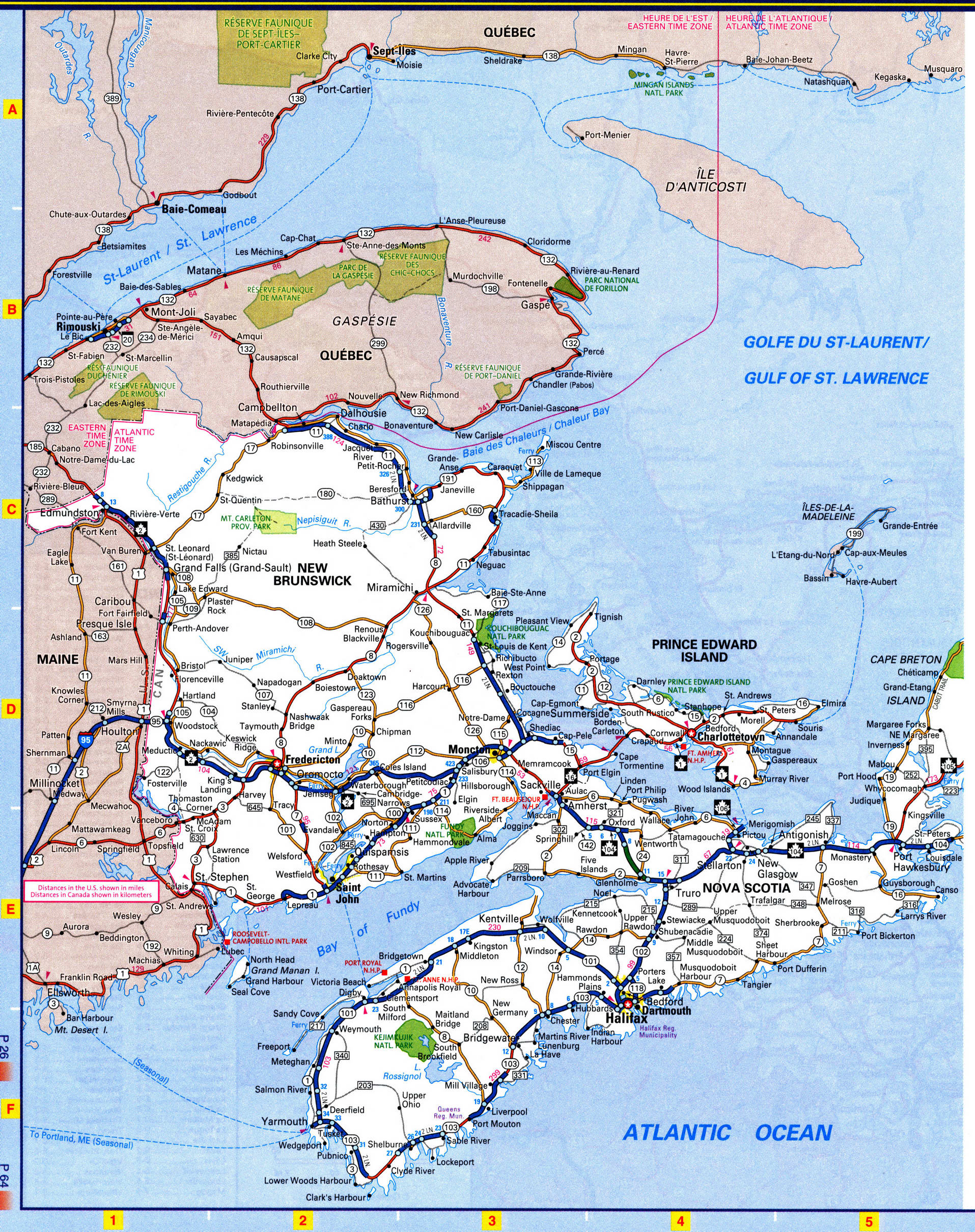 Nova Scotia Tourism Map